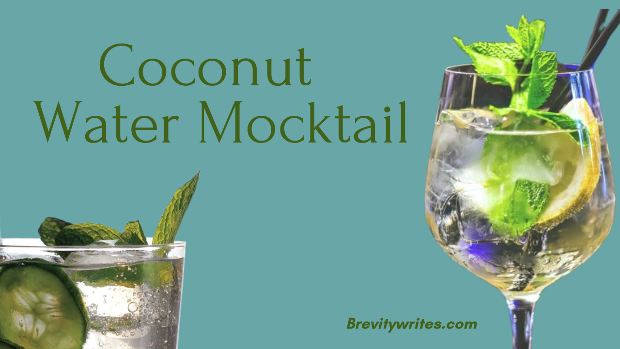 Coconut water mocktail
