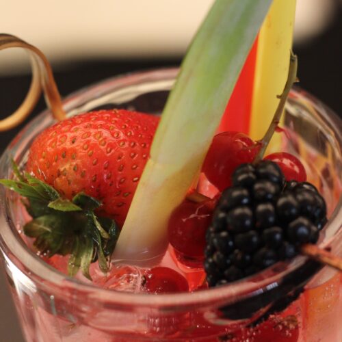 Berry Ginger Beer Mocktail