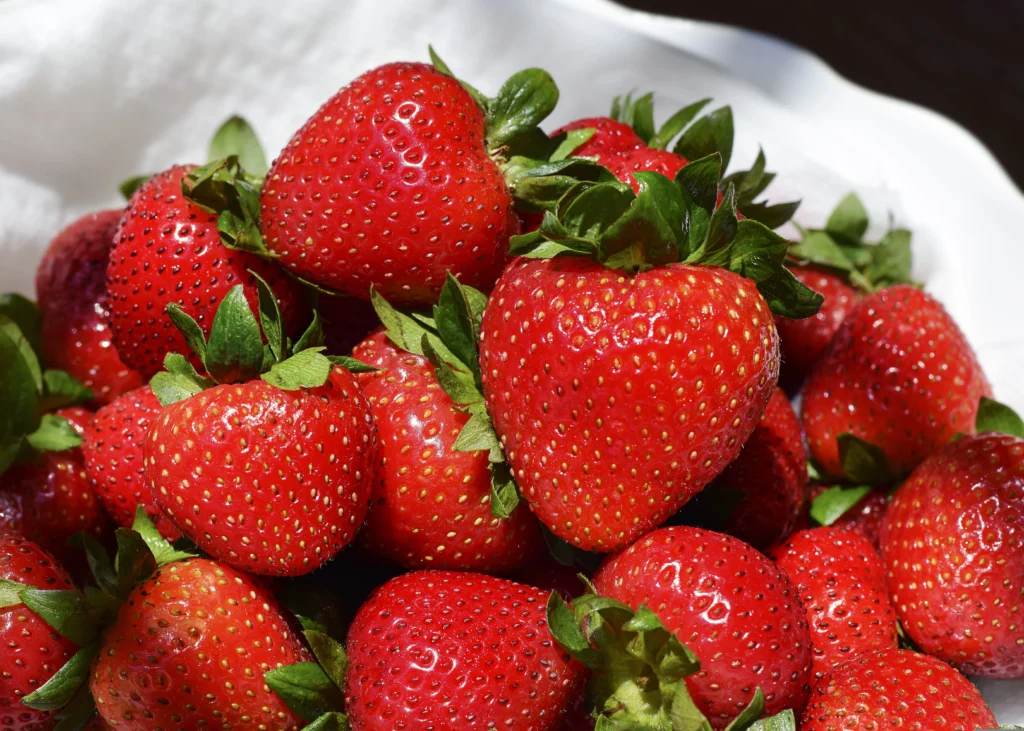 Fresh strawberries for Juice