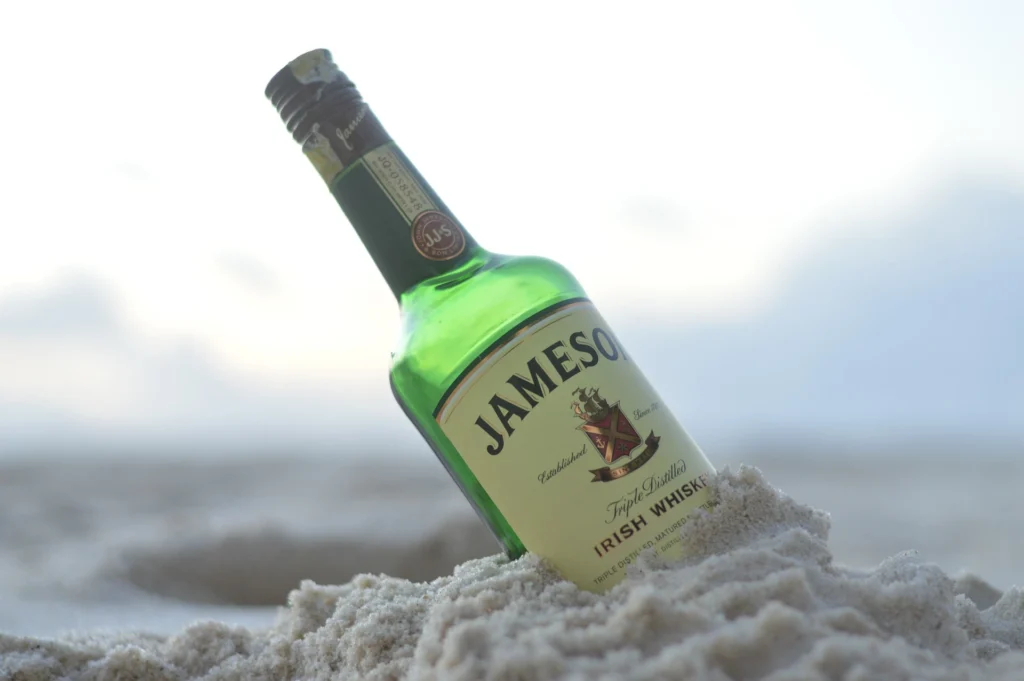 Jameson irish whiskey as a ingredient in green tea shot