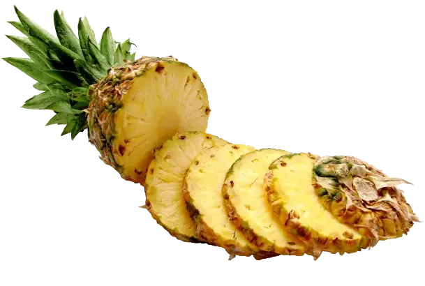 Pineapple slices for pineapple mango smoothie