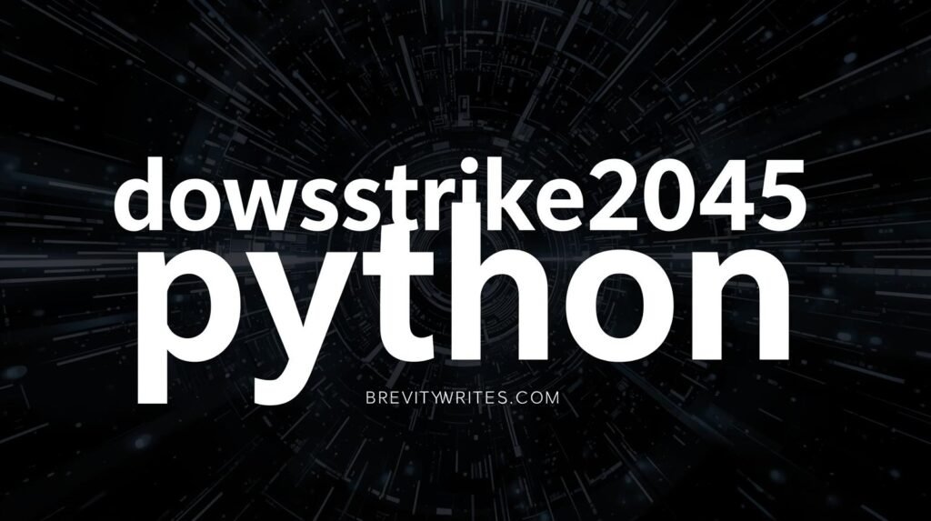 DowsStrike2045 Python code on editor screen.