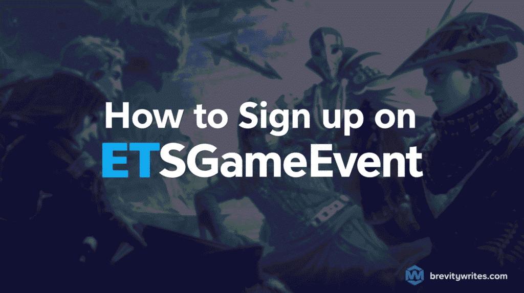 Sign up on ETSGamevent